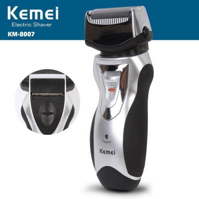 Kemei เครื่องโกนหนวดไฟฟ้า แบบพกพา รุ่น KM-8007 (silver)