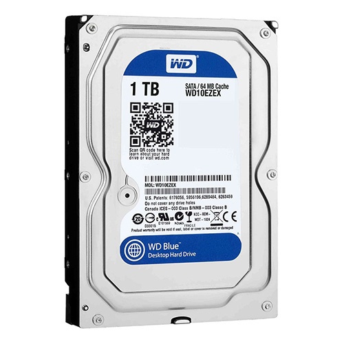 มุมมองเพิ่มเติมของสินค้า WD Blue 1TB Desktop HDD 7200RPM, SATA-3 (WD10EZEX) ( ฮาร์ดดิสพกพา Internal Harddisk Harddrive )