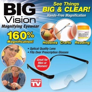 ภาพหน้าปกสินค้าแว่นตาขยายไร้มือจับ แว่นขยายไร้มือจับ แว่นขยาย แว่นอ่านหนังสือ BIG VISION ที่เกี่ยวข้อง