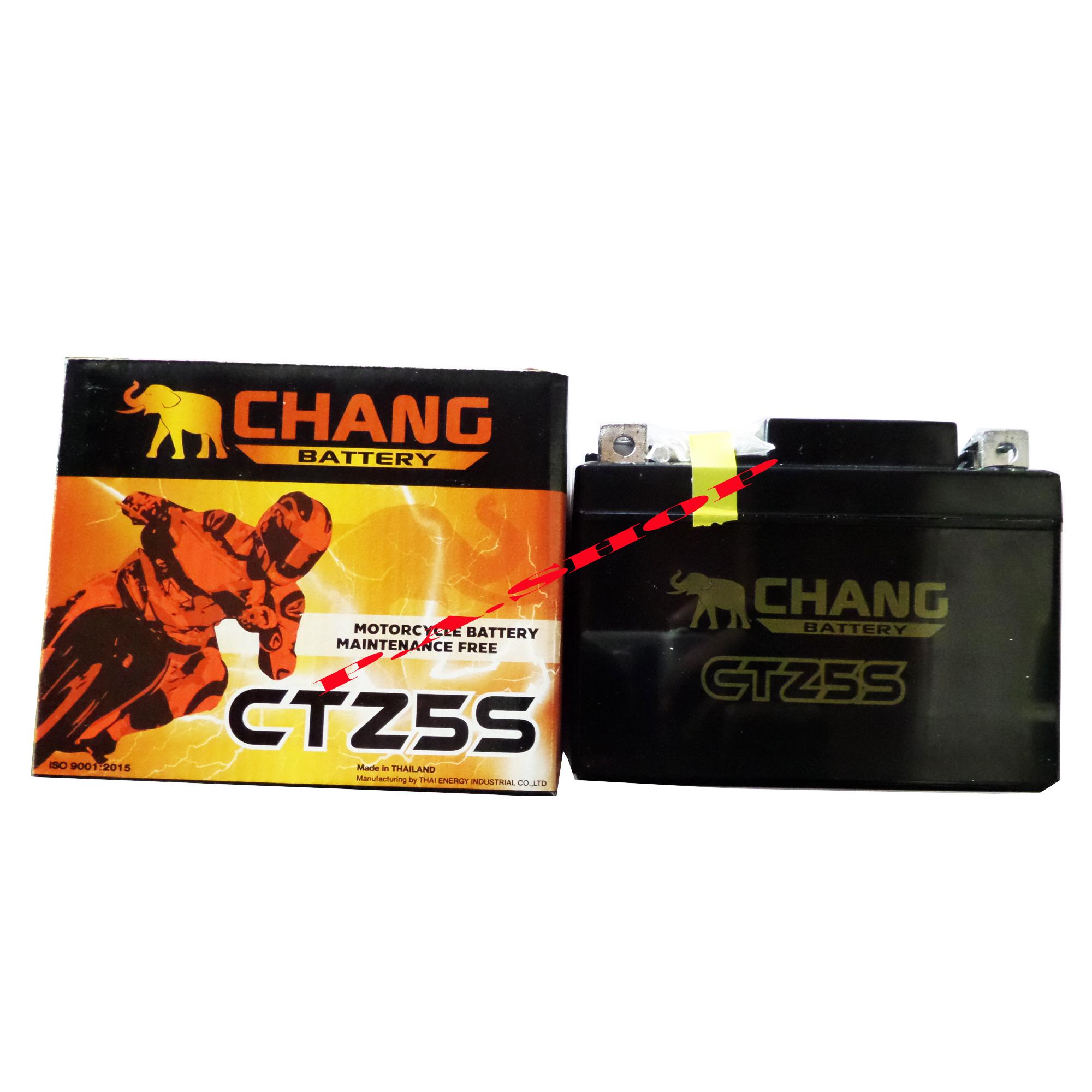 แบตเตอรี่แห้ง CHANGCTZ-5S (5 แอมป์) สำหรับมอเตอร์ไซค์