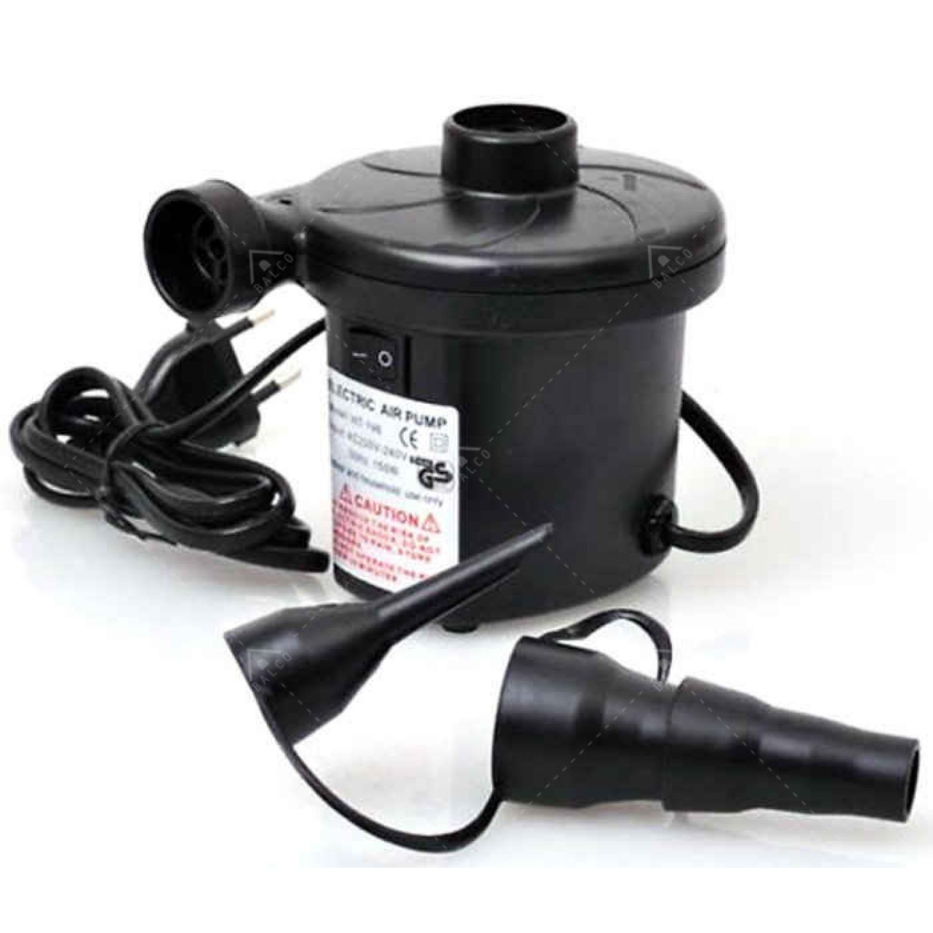 Balco เครื่องสูบลม ปั๊มลมไฟฟ้า AC Electric Air Pump เครื่องเป่าลมอัตโมมัติ ใช้ได้ทั้งเป่าลมเข้า และดูดลมออก พกพาสะดวก หัวปั๊ม 3 หัว รุ่น KDH-0026