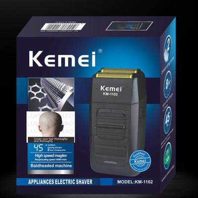 BKK Style Kemei KM-1102 เครื่องโกนหนวดแบบชาร์จไฟ