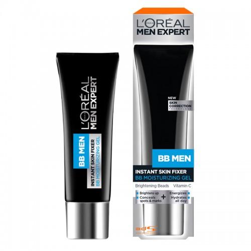 L'OREAL MEN EXPERT BB MEN Instant Skin Fixer BB Moisturizing Gel 50ml. ลอรีอัล เม็น เอ็กซ์เพิร์ท บีบี เม็น อินสแทนซ์ สกิน ฟิกเซอร์ บีบี มอยซ์เจอร์ไรซิ่ง เจลบำรุงผิวหน้าเพื่อผิวกระจ่างใสไร้ริ้วรอย