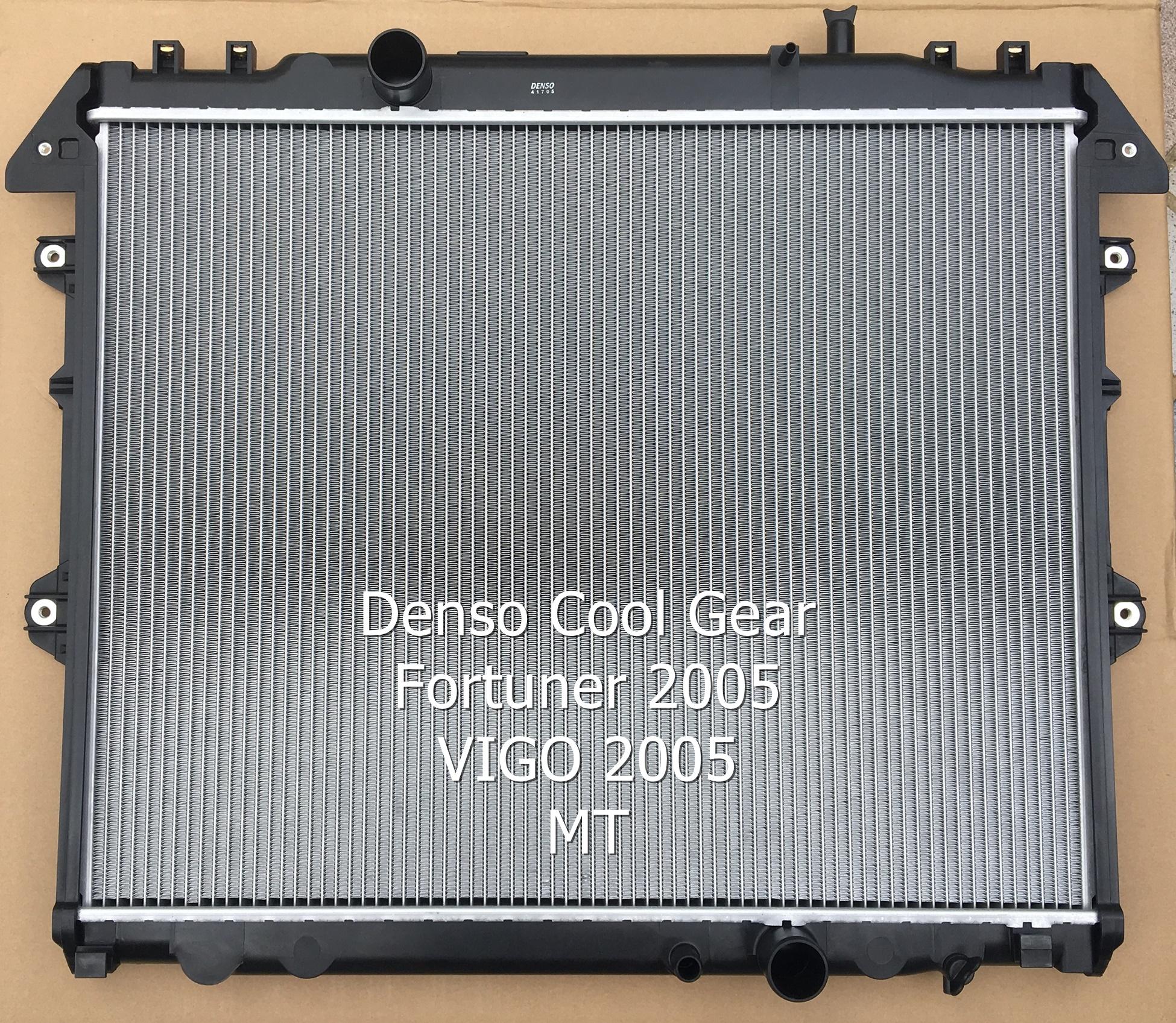 หม้อน้ำ รถยนต์ โตโยต้า ฟอร์จูนเนอร์ Fortuner 2005-2014 วีโก้ ViGO 2004 ดีเซล เกียร์ธรรมดา ของแท้จาก Cool gear by Denso 001025cg