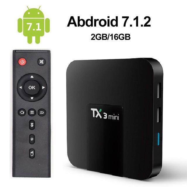 ยี่ห้อนี้ดีไหม  สุราษฎร์ธานี TX3 Mini Android 7.12 TV BOX 2GB 16GB Amlogic S905W Quad Core Smart TV Set Box H.265 4K 2.4GHz WiFi Media Player