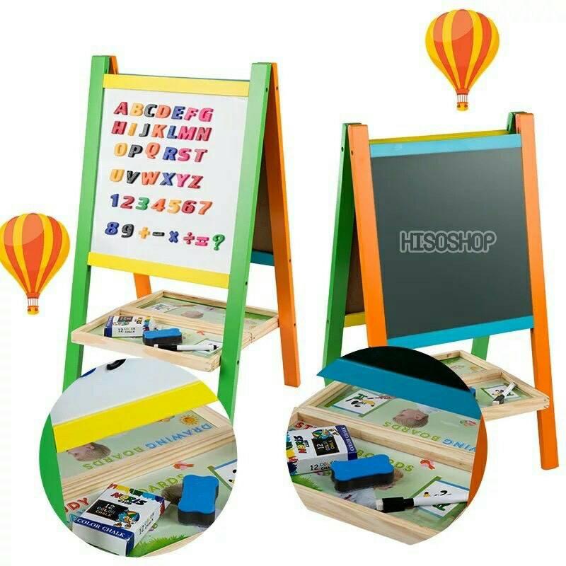Multipurpose study Big drawing boards - ไวท์บอร์ดขาตั้งใหญ่ กระดานดำขาตั้งตัวใหญ่ ของเล่นเสริมพัฒนาการ ราคา 1,990 บาท*ส่งฟรี