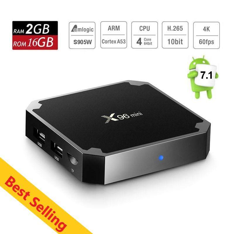 ซื้อที่ไหน  อุทัยธานี กล่องทีวีดิจิตอลแอนดรอยด์ X96 Mini - Android 7.1.2 Amlogic S905W New Android TV Box (4K Ram 2GB   Rom 16GB)