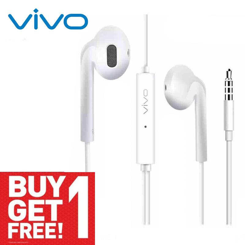 [Buy 1 Free 1]VIVO XE680 Earphone หูฟัง หูฟังวีโว่ หูฟังแบบสอดหู VIVO Earphone มีสมอลทอล์คในตัว