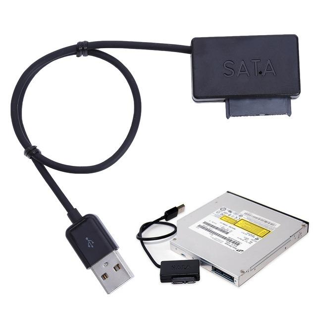 āļŠāļēāļĒāđāļāļĨāļ Dvd Notebook āļ āļēāļĒāļāļāļ Usb 2.0 To Mini Sata Ii 7+6 13pin Adapter Converter Cable Screws Steady Style For Laptop Cd/dvd Rom Slimline Drive āļāļāļāļēāļŠāļ°āļāļ§āļ By Bboa.