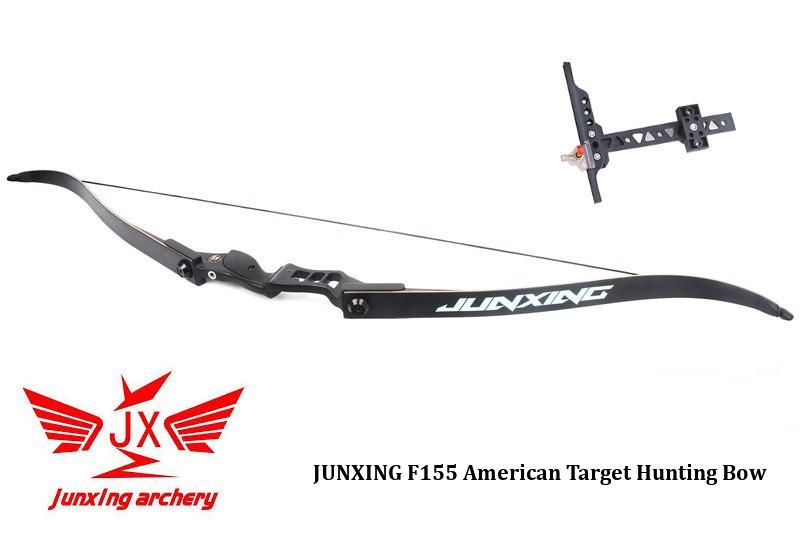 [มือขวา RH] 32lbs ธนู Junxing F155 American Recurve Target Hunting Bow [Aluminum + Fiberglass Limbs] Include Classic Sight as Gift