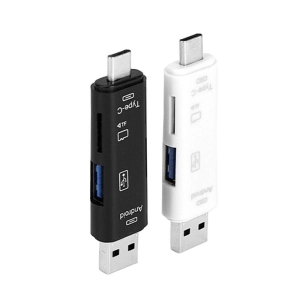 ภาพหน้าปกสินค้า5 in 1 OTG Card Reader, USB 2.0 Micro USB TF SD Type-C Card Reader, USB 3.1 Adapter Cardreader for Smartphone PC Laptop ที่เกี่ยวข้อง