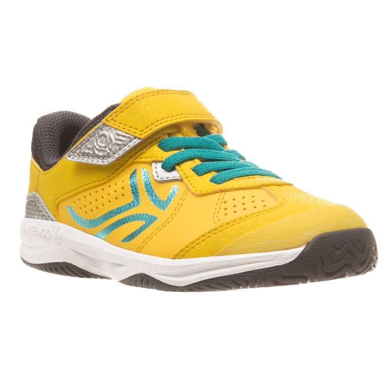 รองเท้าเทนนิสสำหรับเด็กรุ่น TS160 (สีเหลือง)