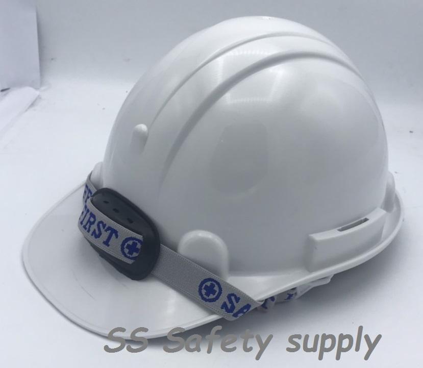 R-ANTINOC หมวกนิรภัย ABS ปรับเลื่อน พร้อมสายรัดคาง+รองคาง มอก.368-2554 สีขาว ( HM-R-A2W )