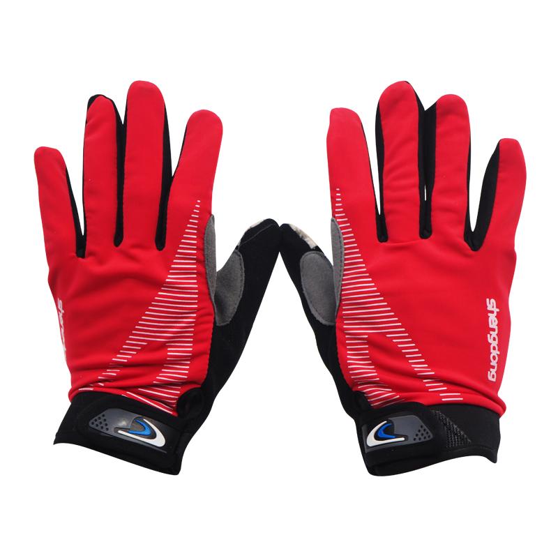 Touch Screen Glove ถุงมือมอเตอร์ไซค์ ถุงมือจักรยาน ถุงมือฟิตเนส ถุงมือออกกำลังกาย ถุงมือเต็มนิ้ว  [สีแดง]