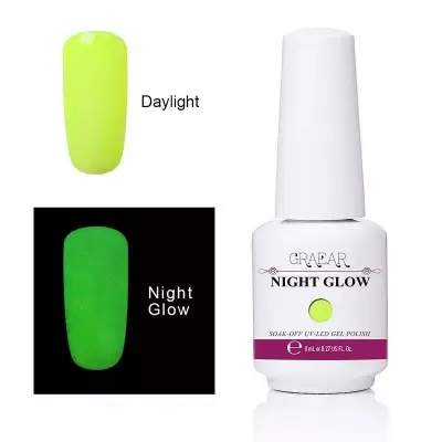 G์RAEAR Nail UV Gel Polish New Night Glow Colors Series size 8 ml.