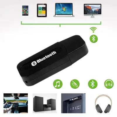 Bluetooth Receiver,USB Bluetooth Audio Music Wireless Receiver Adapter 3.5mm Stereo Audio model:BT-163