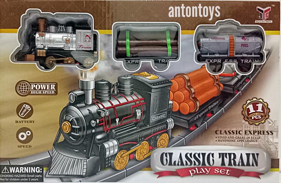Antontoys รถไฟโบราณ Classic Train รางยาว 46 เซนติเมตร