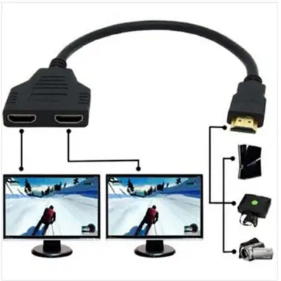 HDMI Y-HDMI splitter cable 1ออก2จอ full hd 1080p