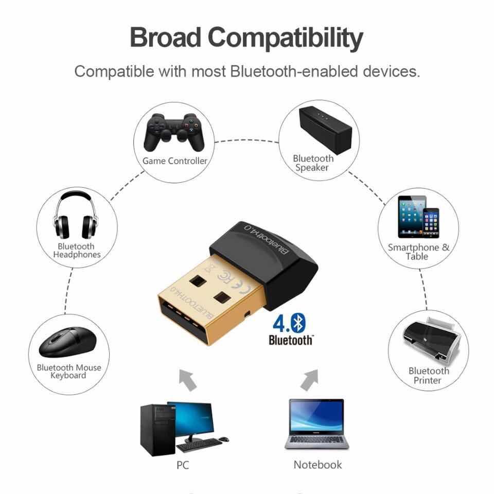 Bluetooth CSR V4.0 Dongle Dual Mode Wireless Adapter 20m-50m 3Mbps Connector Device for Windows8/798/me,2000,XP,Vista  Plug&play / Mango Gadget