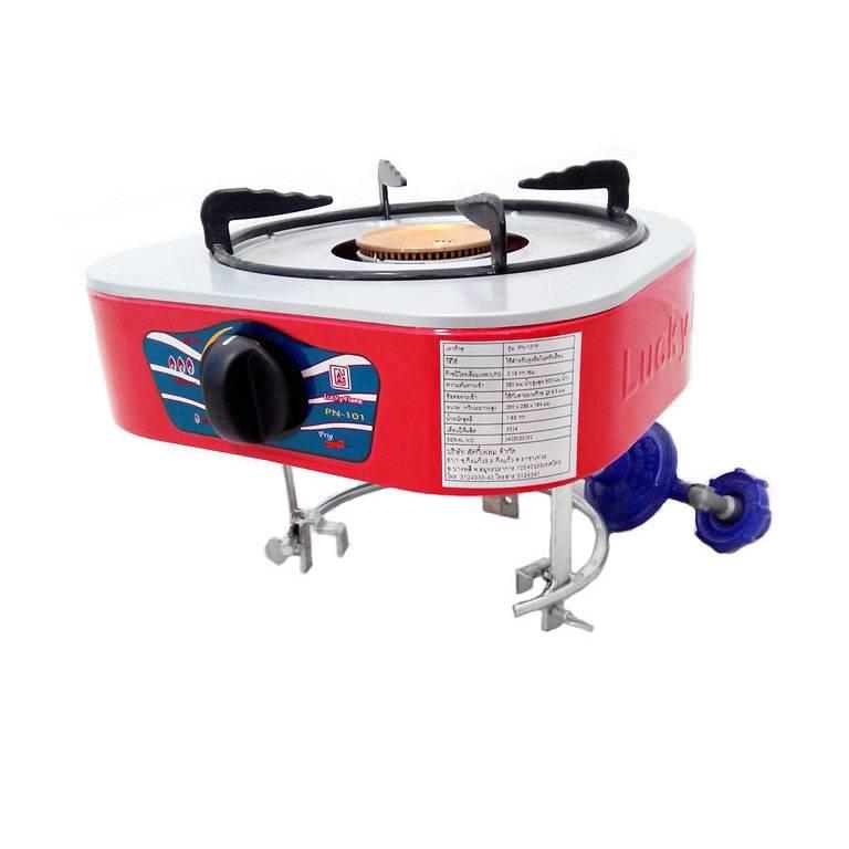 Lucky flame โครงเตาปิคนิค รุ่น PN-101P สำหรับถังแก๊ส 4กก พร้อมโครงยึดและหัวปรับ ***ถังแก๊สเป็นแค่ภาพประกอบนะคะ***