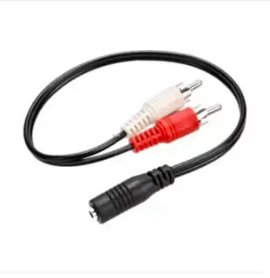 20CM RCA Cable Stereo Audio Video Adapter 3.5mm Cable Double Female Jack To 2RCA Male Socket 3.5 Y Plug Converter