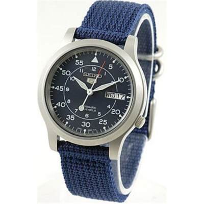 ดูภาพ Karnvera Shop นาฬิกาข้อมือผู้ชาย Seiko 5 Military Automatic Men's Watch รุ่น SNK807K2 - Navy Blue เพิ่มเติม Karnvera Shop นาฬิกาข้อมือผู้ชาย Seiko 5 Military Automatic Men's Watch รุ่น SNK807K2 - Navy Blue