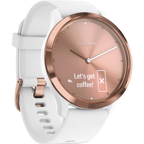 สอนใช้งาน  อุดรธานี Garmin Vivomove HR Sport Watch - [Rose Gold with White Silicone Band  Regular]