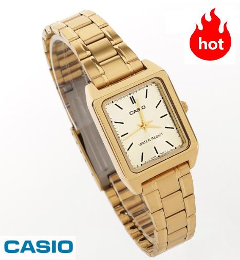 (สินค้าขายดี) Casio Standard รุ่น LTP-V007G-9E นาฬิกาข้อมือ ผู้หญิง สายสแตนเลส สีทอง - มั่นใจ ของแท้ 100% ประกันศูนย์ 1 ปี