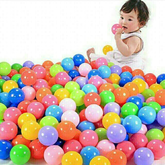 D Kids ลูกบอล ลูกบอลหลากสี 100ลูก  ลูกบอลปลอดสาร