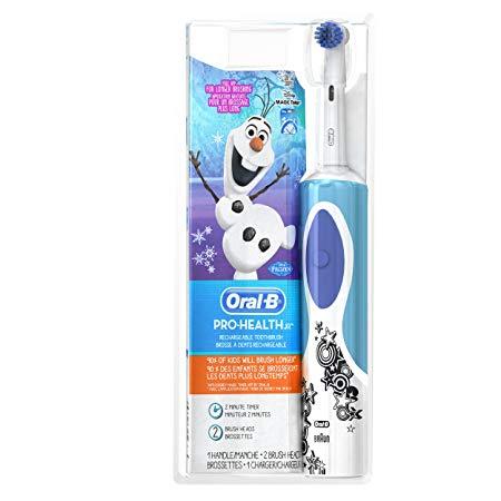  สระบุรี Oral B Kids Electric Rechargeable Power Toothbrush Featuring Disney s Frozen  includes 2 Sensitive Brush Heads  Powered by Braun
