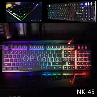 Nubwo MAJESTIC Semi Mechanical switch Gaming Keyboard รุ่น NK-45