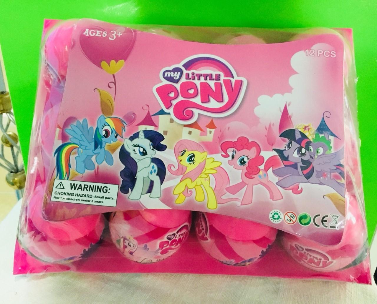 ไข่เซอร์ไพรส์ม้าโพนี Pony egg surprise แพ็คละ 12ใบ