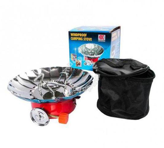 GINPAO-แก๊สปิคนิค KOVAR Windproof Camping Stove เตาปิ้งย่างพกพา อุปกรณ์แค้มปิ้ง เตาแก๊สกระป๋อง สุดประหยัด มีตัวกั้นลม เหมาะสำหรับเดินป่า ปิคนิค Camping