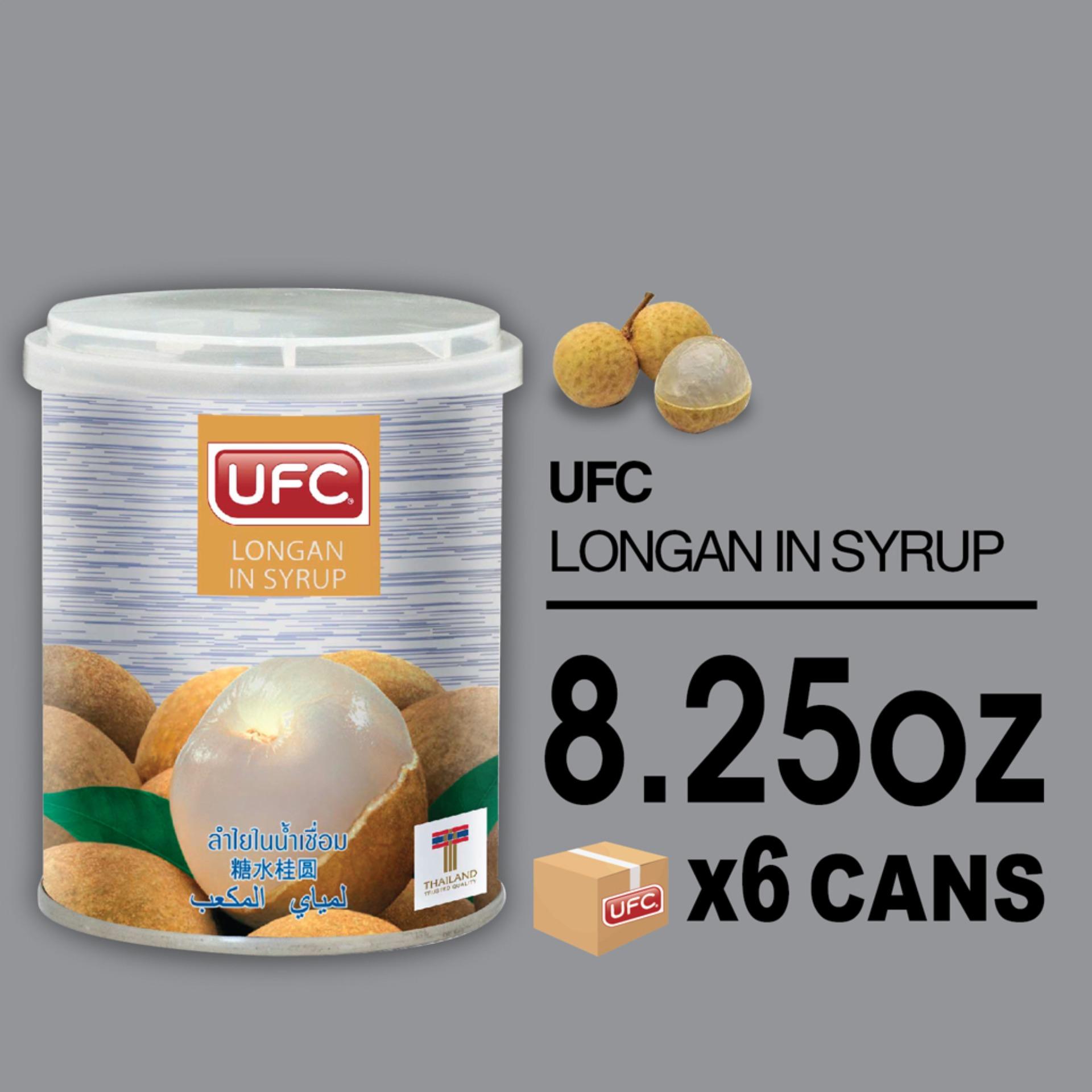 UFC Longan in Syrup ยูเอฟซี ลำไยในน้ำเชื่อม 8.25 ออนซ์ X 6 กระป๋อง