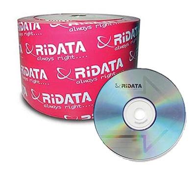 RIDATA แผ่น CD-R 700MB 52X (แพ็ค 50 แผ่น)