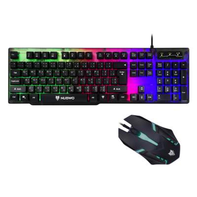 NUBWO INFAREZ NKM-300 ชุดคีบอร์ดมีไฟเกมส์มิ่ง + เม้าส์มีไฟเกมส์มิ่ง KEYBOARD AND MOUSE GAMING COMBO SET !! NEW !! ชุดสุดคุ้ม