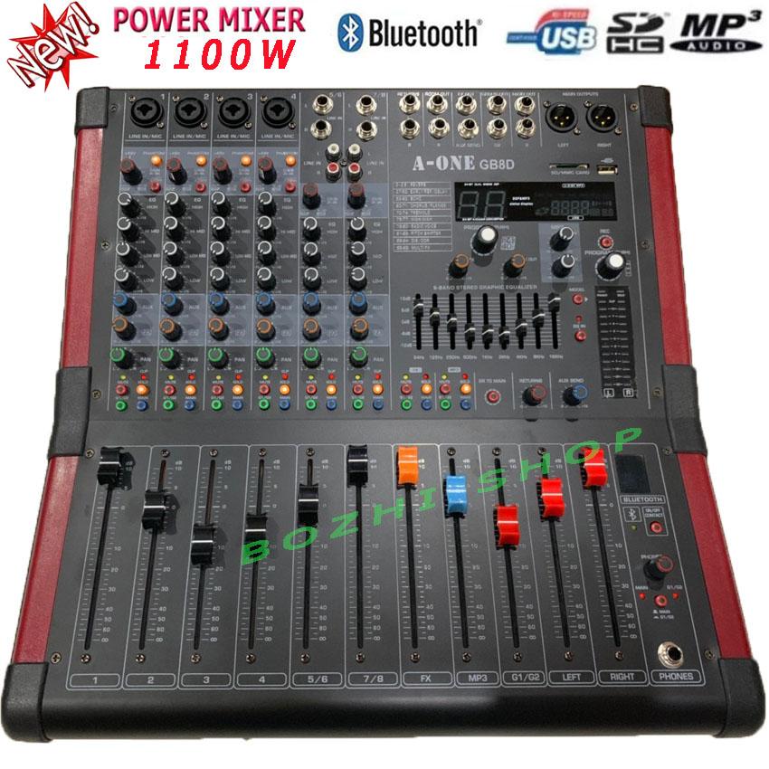 เพาเวอร์มิกเซอร์ ขยายเสียง 8CH Power mixer GB-8D ( 8 channel ) ราคา 8,590 บาท*ส่งฟรี