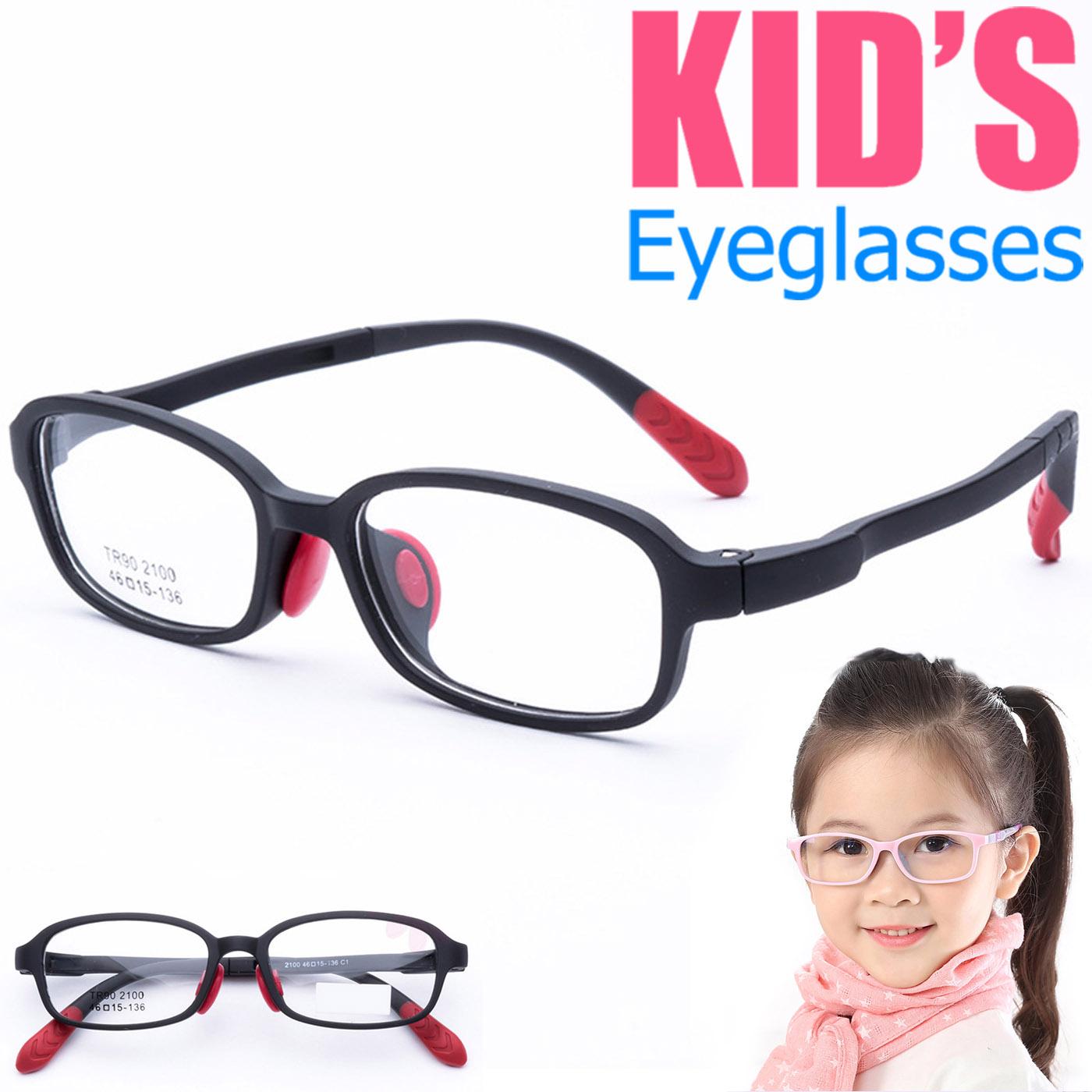 แว่นตาเกาหลีเด็ก Fashion Korea Children แว่นตาเด็ก รุ่น 2100 กรอบแว่นตาเด็ก Eyeglass baby frame ( สำหรับตัดเลนส์ ) วัสดุ TR-90 เบาและยืดหยุนได้สูง ขาข้อต่อ Kid eyewear Glasses