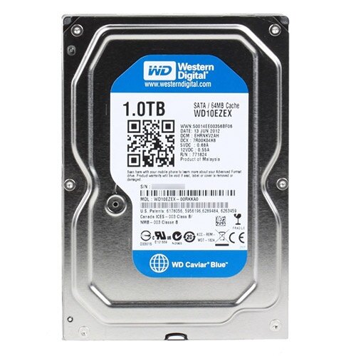 ข้อมูลเกี่ยวกับ WD Blue 1TB Desktop HDD 7200RPM, SATA-3 (WD10EZEX) ( ฮาร์ดดิสพกพา Internal Harddisk Harddrive )