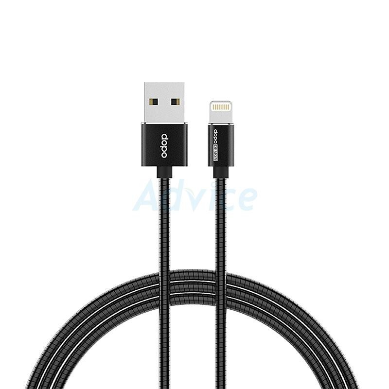 DOPO Cable Charger for iPhone (1M,Q5) สายชาร์จ Black