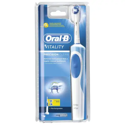 Oral-B Braun Vitality precision clean rechargeable electric toothbrush