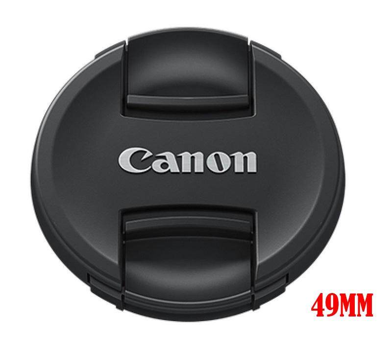 ฝาปิดเลนส์ canon lens cap เทียบ ฝาปิดหน้าเลนส์ แคนนอน ขนาด 49 mm