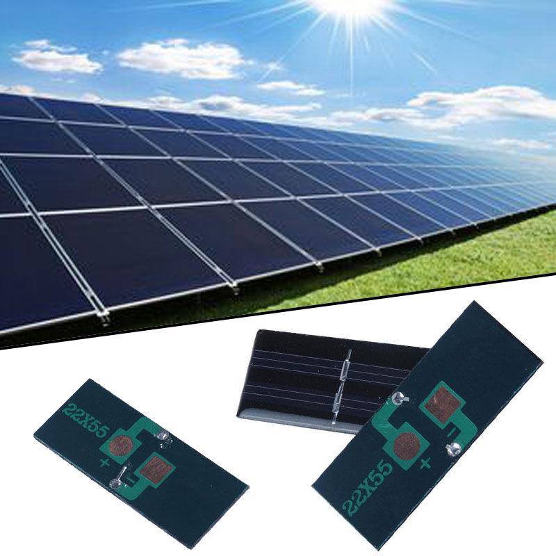 1V 60mA Solar Panel Module for Cell Phone Charger Cellphone Powered Toy 22x55mm