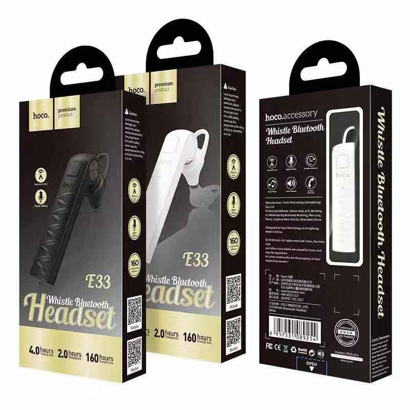 Hoco E33 หูฟังบลูทูธไร้สาย Hoco Wireless Headset Earphone With Mic
