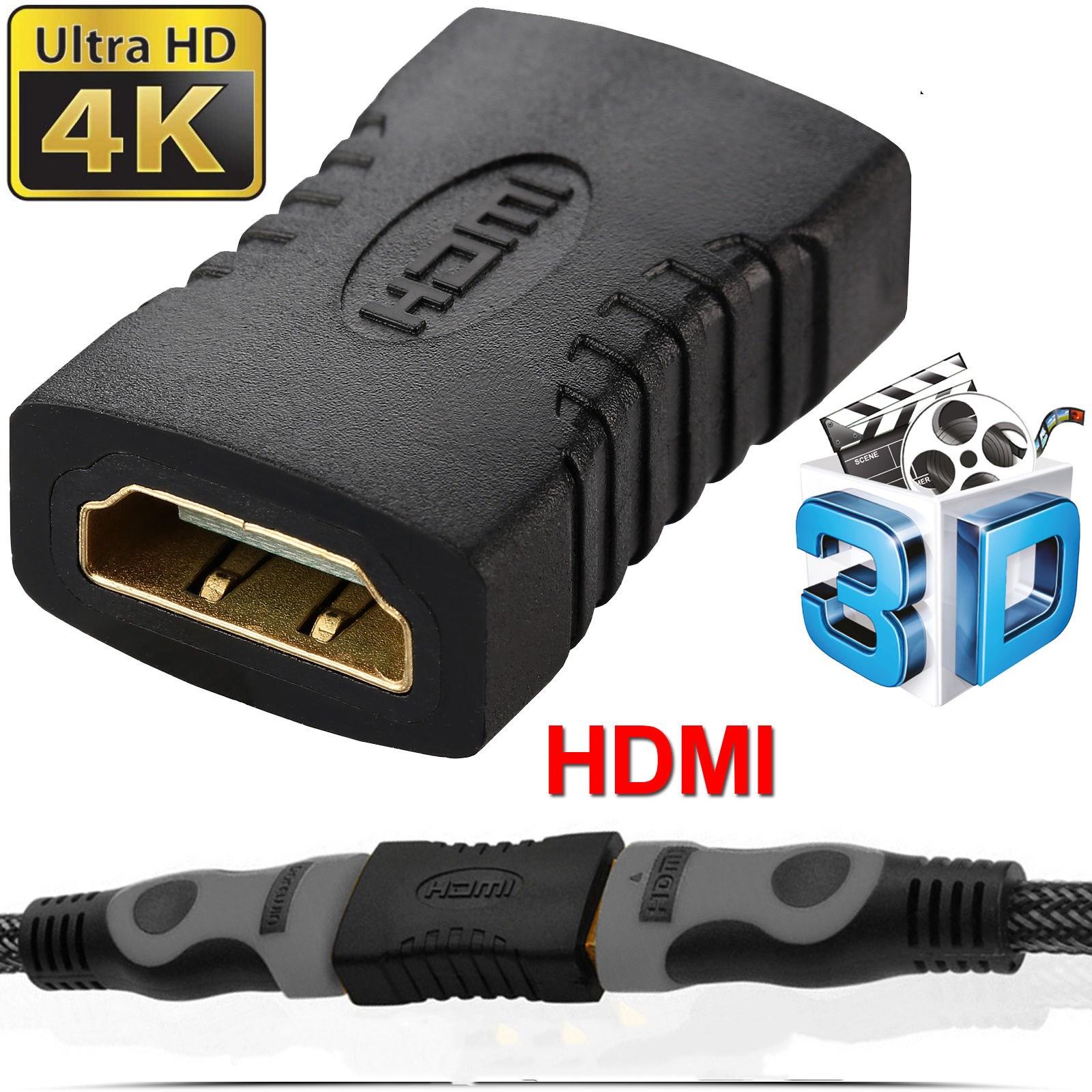 HDMI EXTENDER FEMALE TO FEMALE COUPLER ADAPTER JOINER CONNECTOR for 1080P HDTV