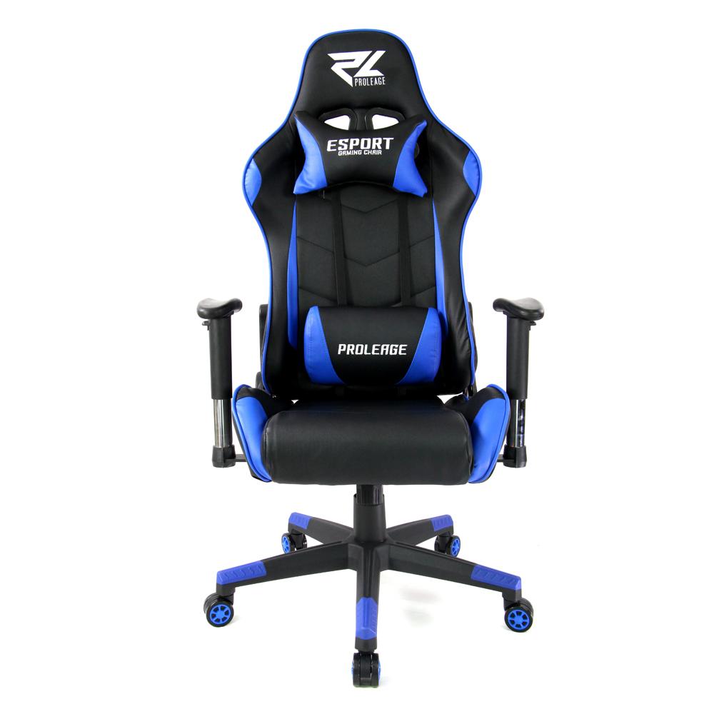 ยี่ห้อนี้ดีไหม  EveryHomeGaming เก้าอี้เล่นเกมส์ เก้าอี้เกม เก้าอี้ปรับระดับได้ เก้าอี้ทำงาน Racing Gaming Chair รุ่น Proleage PL-101 สีน้ำเงินดำ