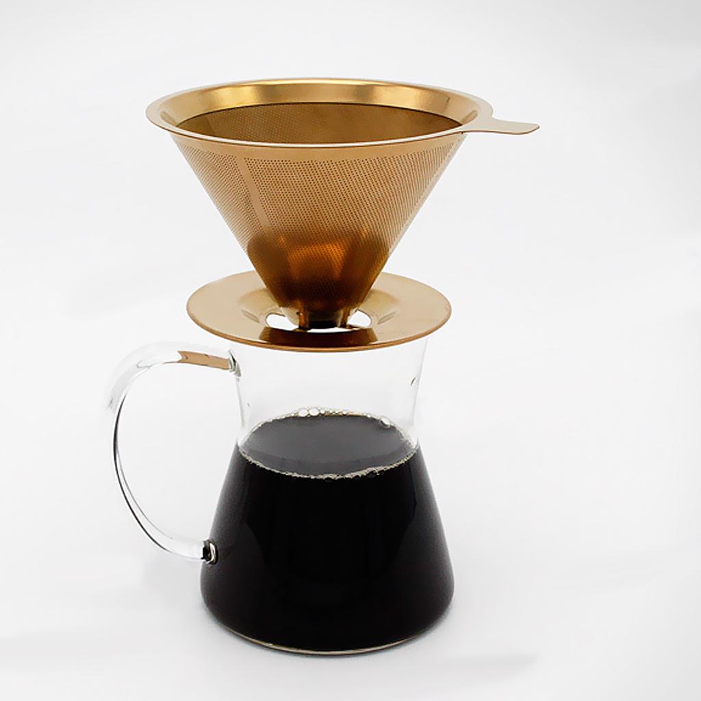 Dolity Pour Over Drip Coffee Filter Stainless Steel Filter ...