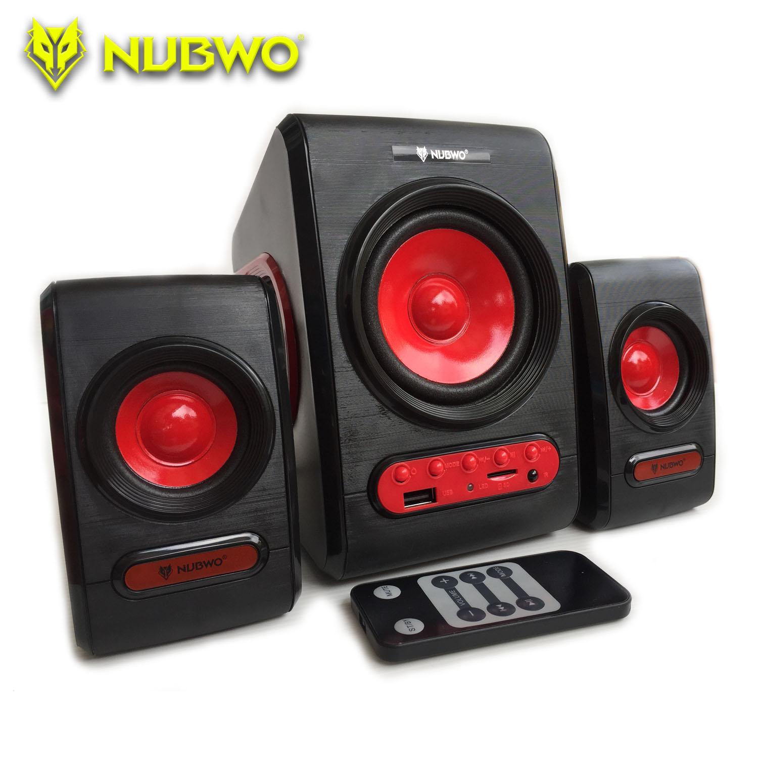 ลำโพงคอมพิวเตอร์#Bluetooth Speaker Nubwo Exsodus Pleasure NS-50 ลำโพงบลูทูธ 2.1 Bluetooth Speaker +AUX 3.5mm+USB+อ่าน Micro SD/TF card มี Remote control NS-50