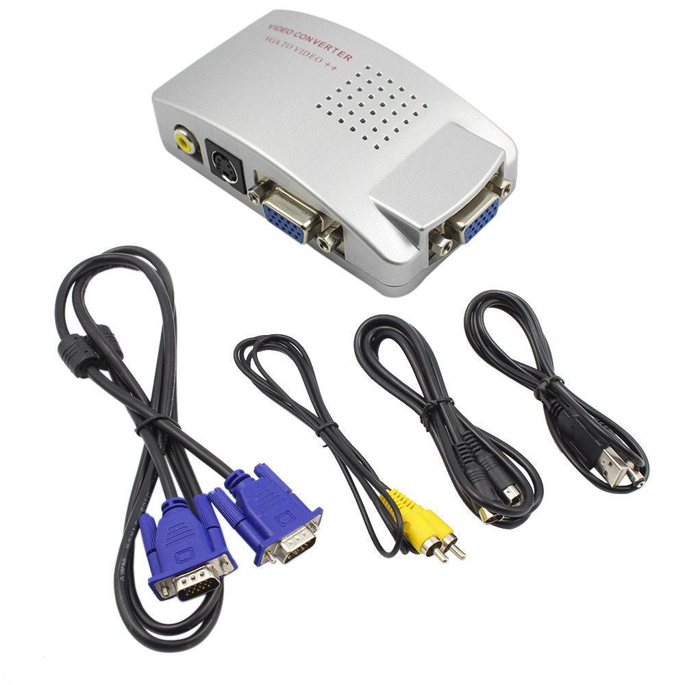 ตัวแปลงสัญญาณ PC TO TV VGA TO AV CONVERTER