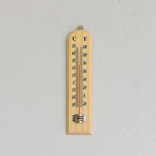 Pang  เทอร์โมมิเตอร์ ปรอท วัดอุณหภูมิ  8 นิ้ว ไม้แท้ คละแบบ